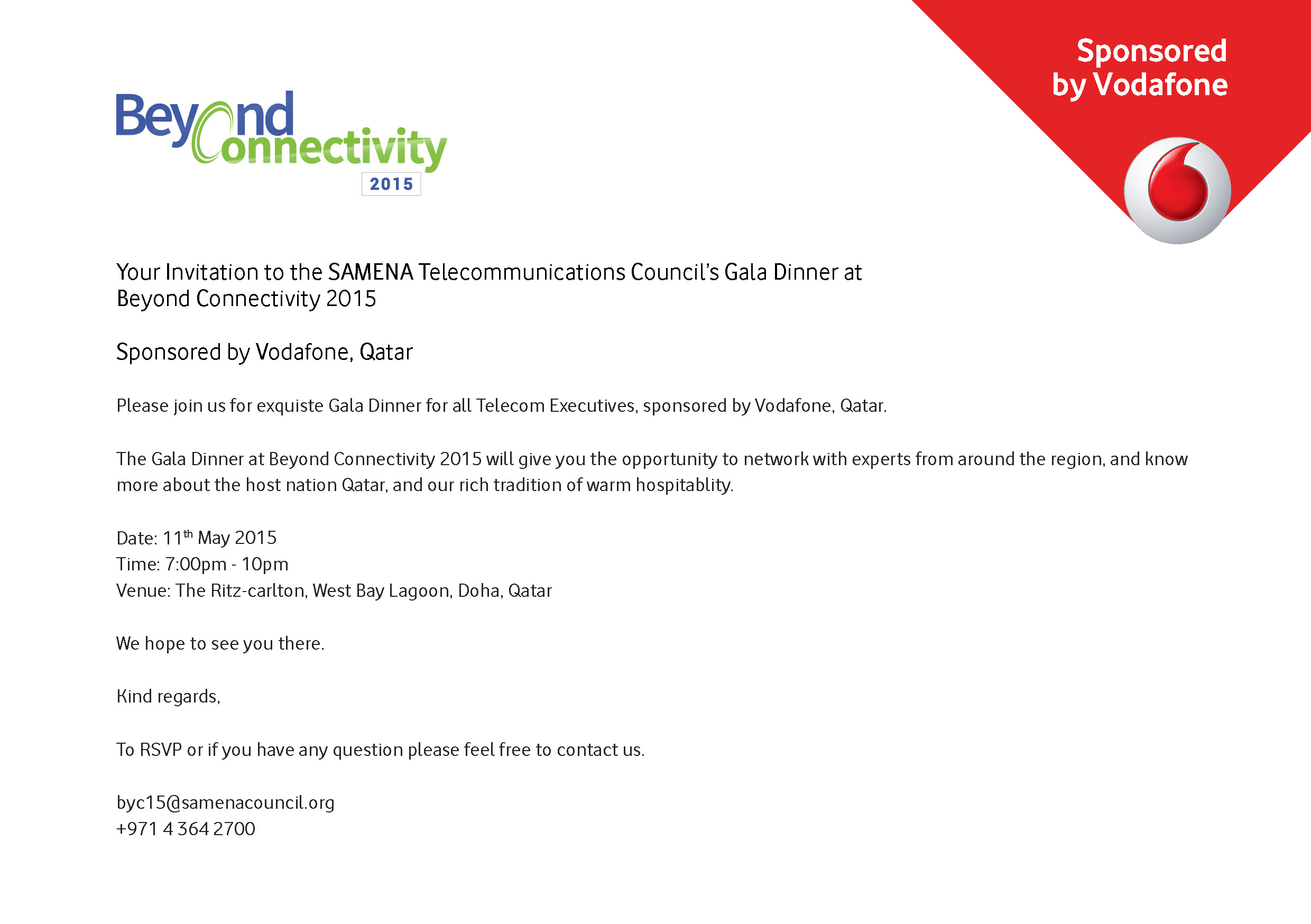 SAMENA Telecommunications Council - Beyond Connectivity 2015